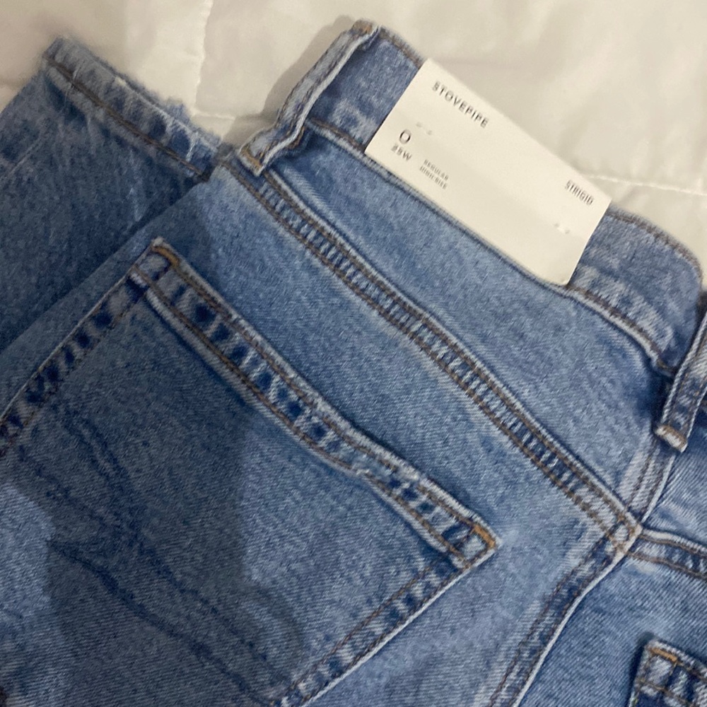 american eagle stove pipe jeans, high rise fits like mid rise - Picture 2 of 3